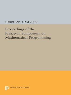cover image of Proceedings of the Princeton Symposium on Mathematical Programming